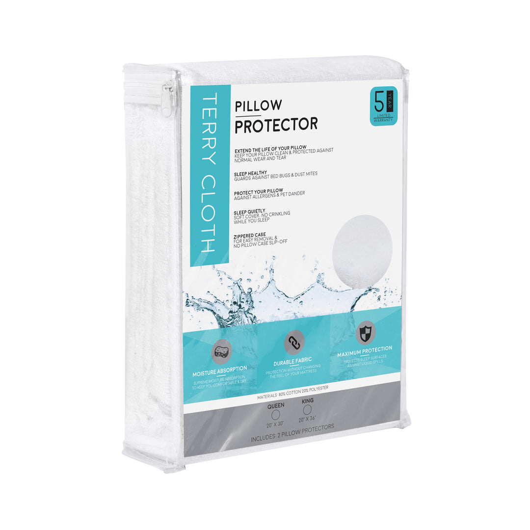 Terry Cloth Pillow Protector