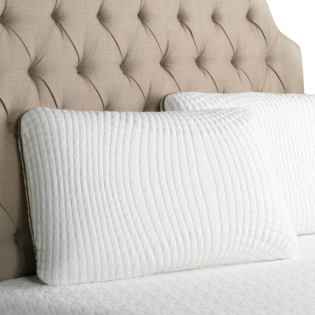 Ventilated Charcoal Bamboo Infused Memory Foam Pillow - Washable Cover - mysleepscience.com