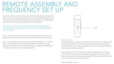 Sleep Science Q-Series Adjustable Base Wireless Remote