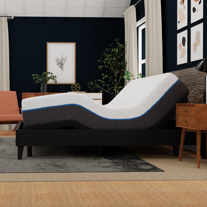 Sleep Science 12" Gel Luxe Soft Mattress and Q-Series Pro Adjustable Bed Frame