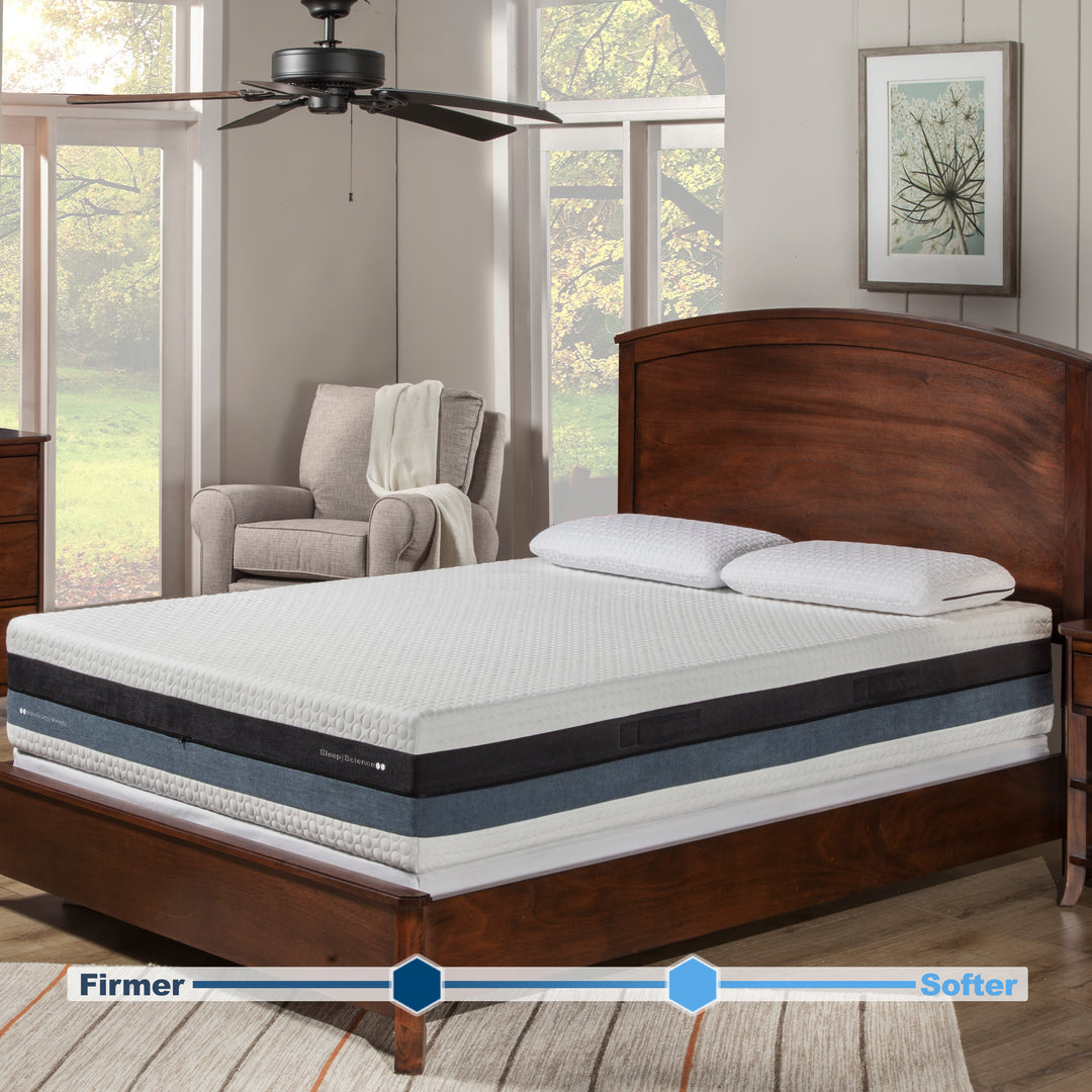 Sleep Science 12" iFlip Sonoma 2-Sided Memory Foam