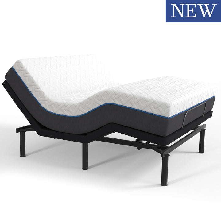 Sleep Science 12" Gel Luxe Soft Mattress and Q-Series Pro Adjustable Bed Frame