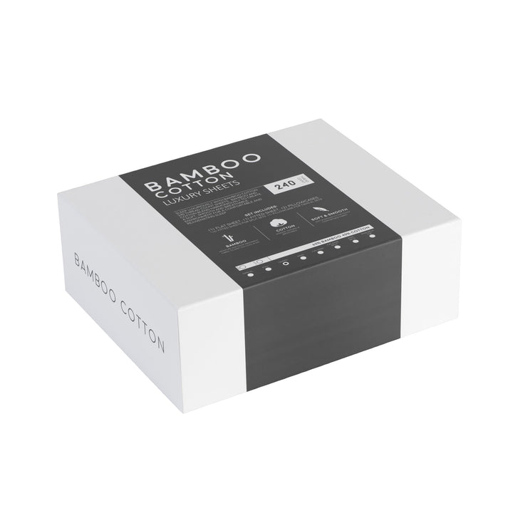 Bamboo Cotton Luxury Sheet Set - Grey - mysleepscience.com