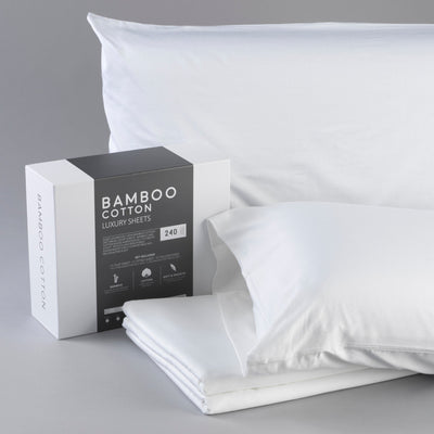 Bamboo Cotton Luxury Sheet Set - White - mysleepscience.com