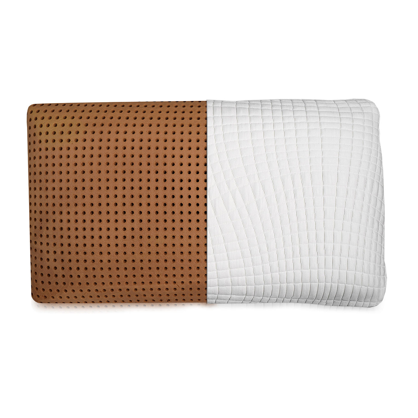 Memory Foam Ventilated Pillow Infused with Copper - Mid Loft