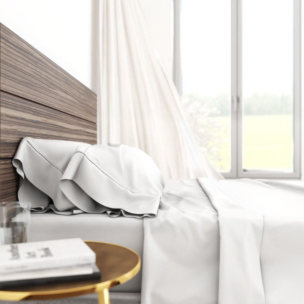 Bamboo Cotton Luxury Sheet Set - White - mysleepscience.com