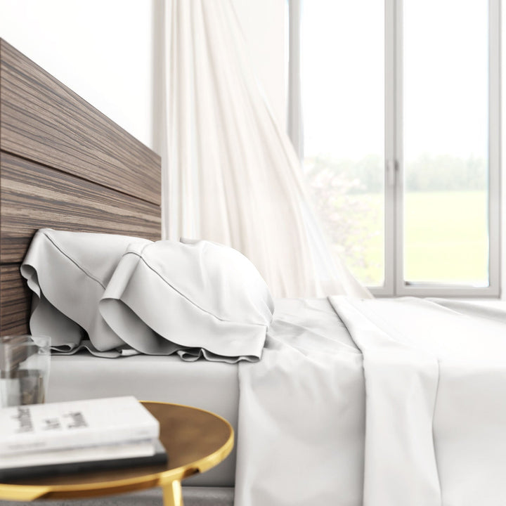 Bamboo Cotton Luxury Sheet Set - White - mysleepscience.com